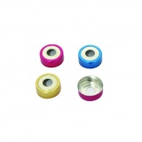 安谱20mm钳口顶空瓶瓶盖 银色铝盖、含白色PTFE/透明硅胶隔垫( max to180C )